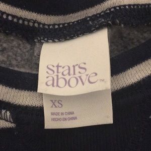 Blue and White Striped Sweater CropTop